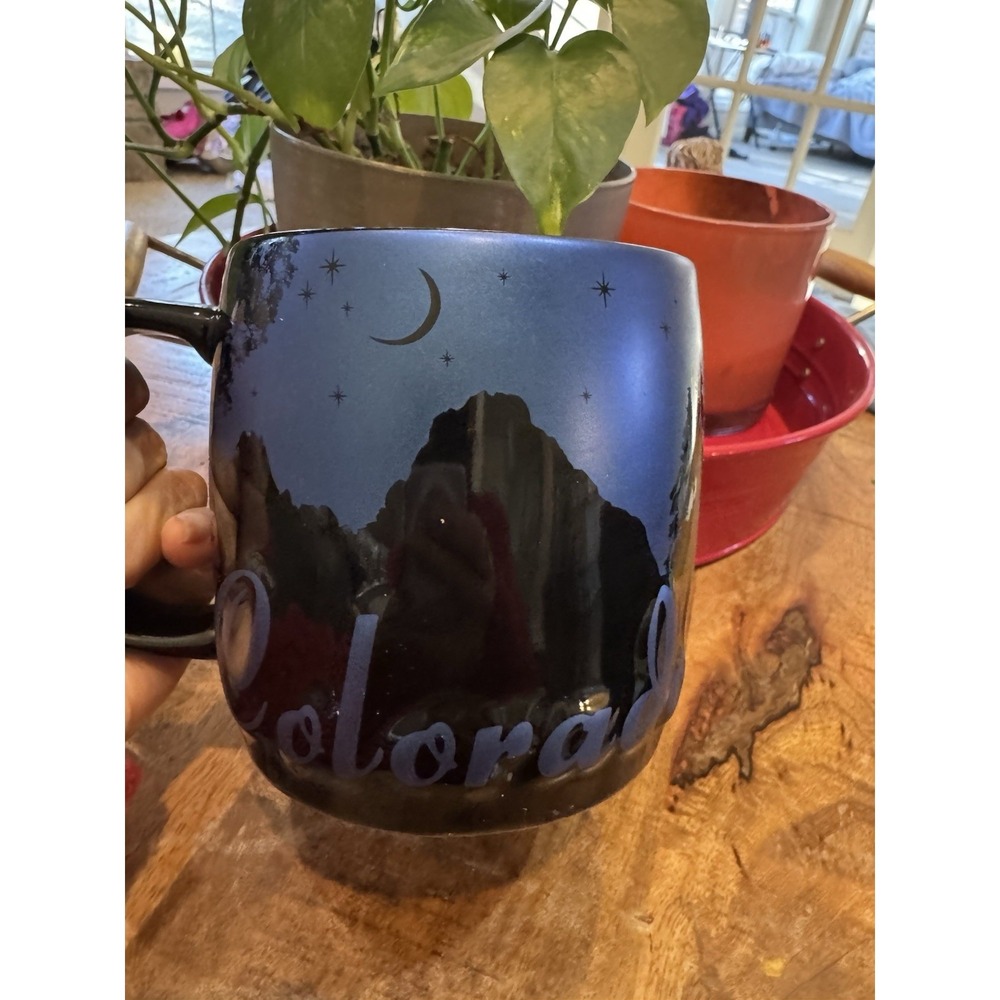 Colorado "Night Sky" Coffee/ Tea Cup Blue/Black 24 oz Mug